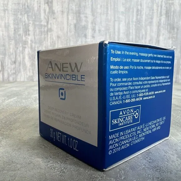 AVON Anew Clinical SKINVINCIBLE Deep Recovery Cream 2016 1.0 OZ New - Picture 4 of 5